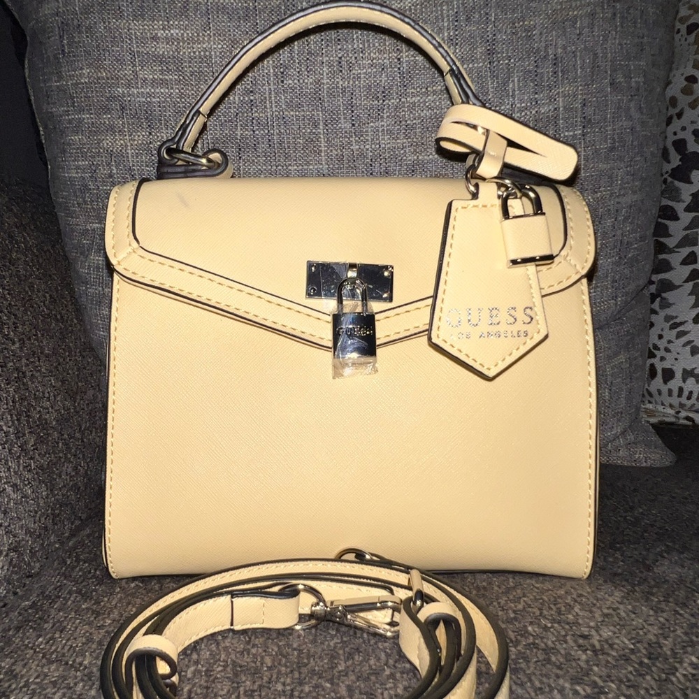 Mini Yellow Guess purse